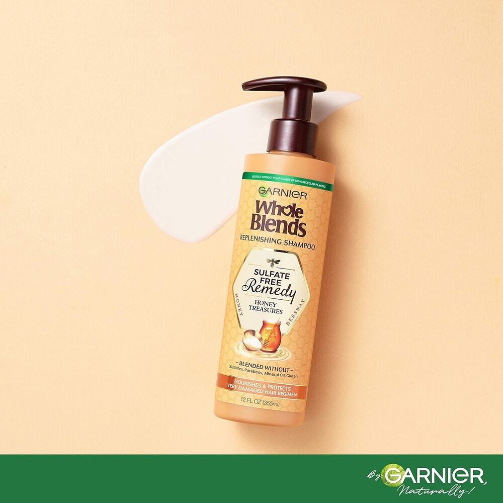 Garnier Whole Blends Sulfate Free Remedy Shampoo New 12oz